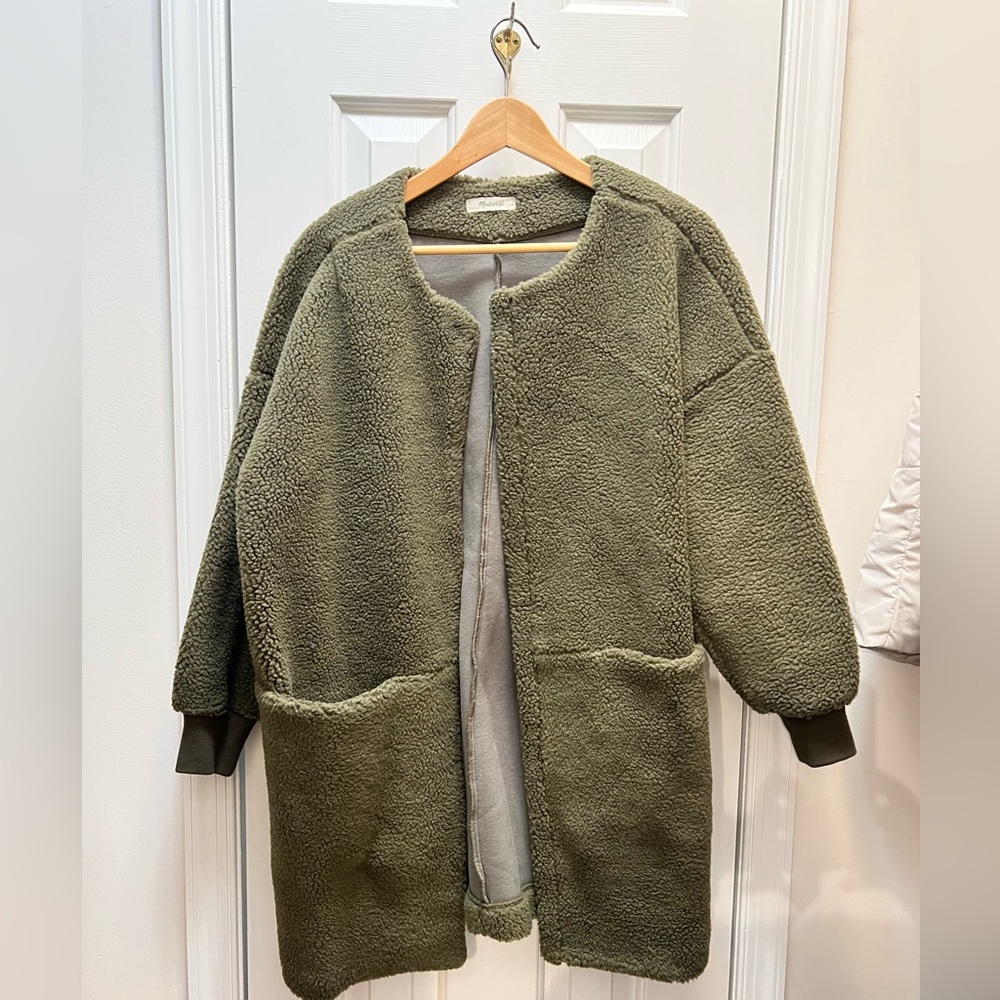 Madewell Bonded Sherpa Cocoon CoT Sz S